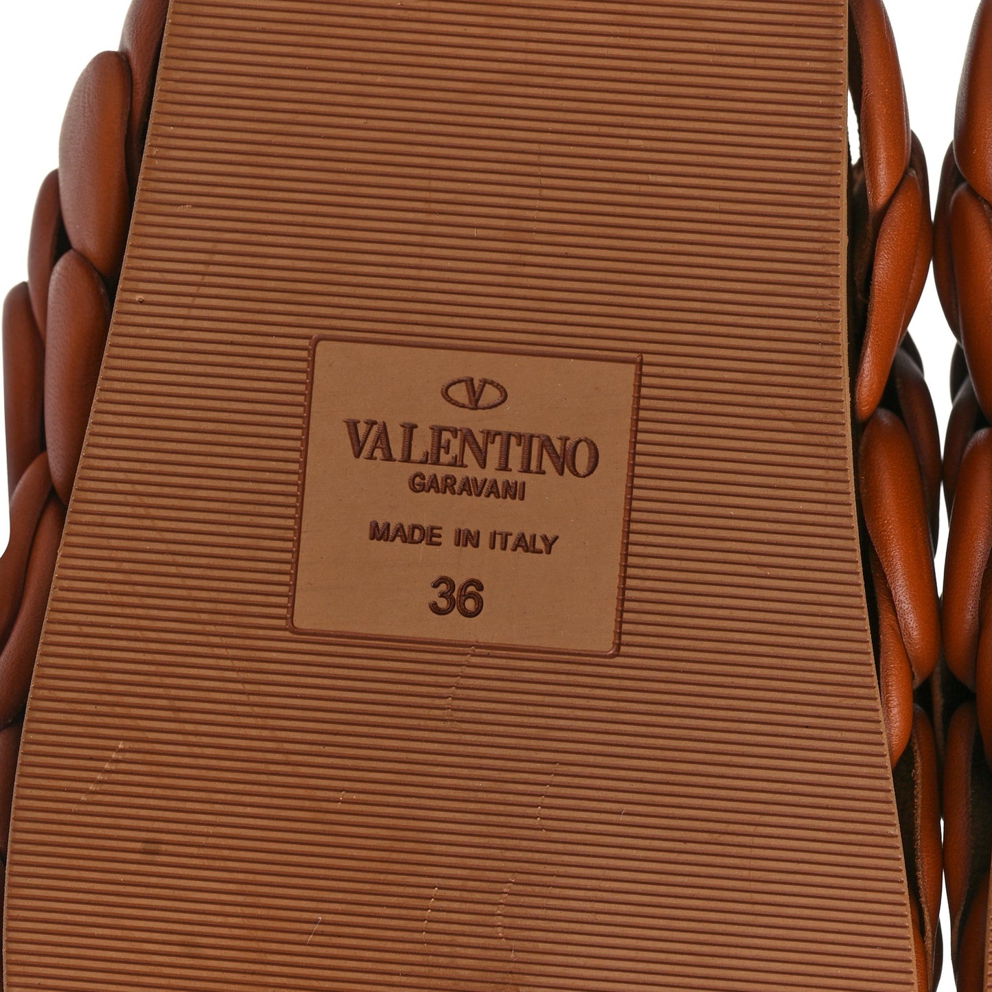 Calfskin Atelier 03 Rose Edition Double Buckle Slide Sandals 36 Cuoio