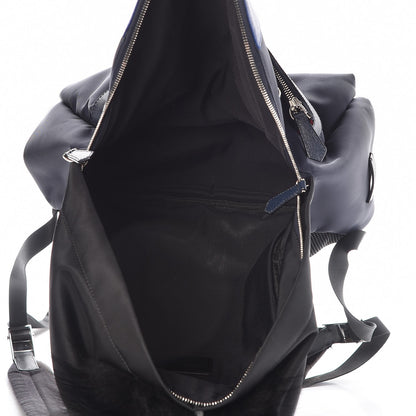 Fendi Nylon Vitello Fur Monster Backpack Black Multicolor 5 of 7
