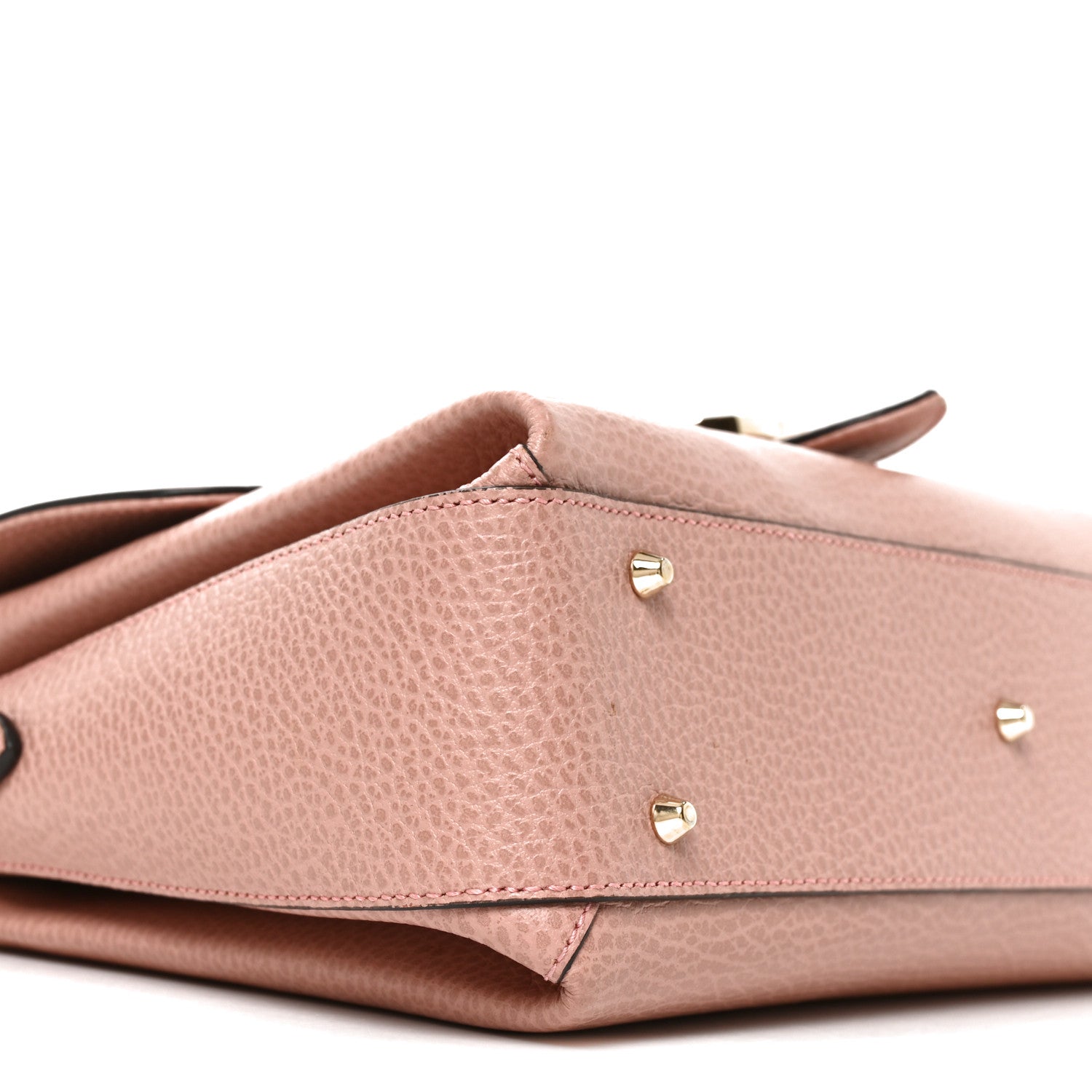 Gucci Dollar Calfskin Interlocking G Top Handle Shoulder Bag Soft Pink 9 of 10