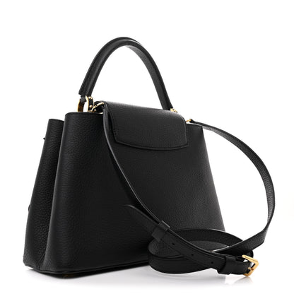 Louis Vuitton Taurillon Blooming Capucines PM Black 3 of 10