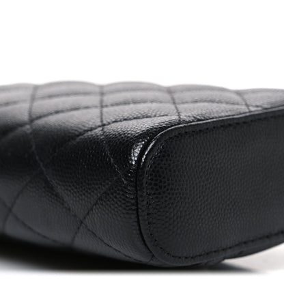 Chanel Caviar Quilted Phone Holder With Chain Black 9 of 10