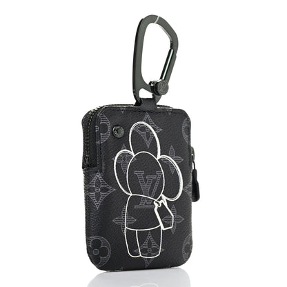 Louis Vuitton Monogram Eclipse Vivienne Zipper Key Ring 2 of 6
