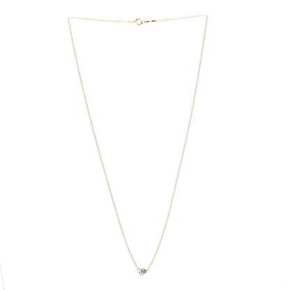 Tiffany 18K Yellow Gold Diamond .12ct Elsa Peretti Diamonds by the Yard Pendant Necklace 2 of 5