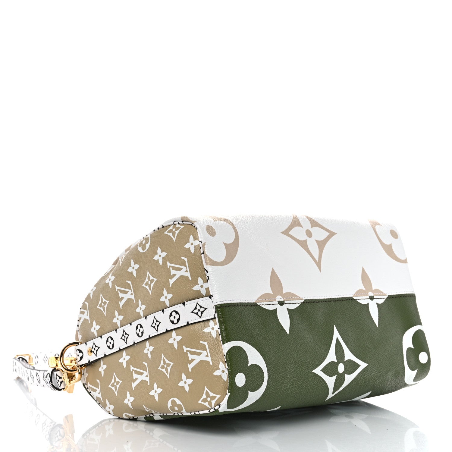Louis Vuitton Monogram Giant Speedy Bandouliere 30 Kaki Beige 4 of 11