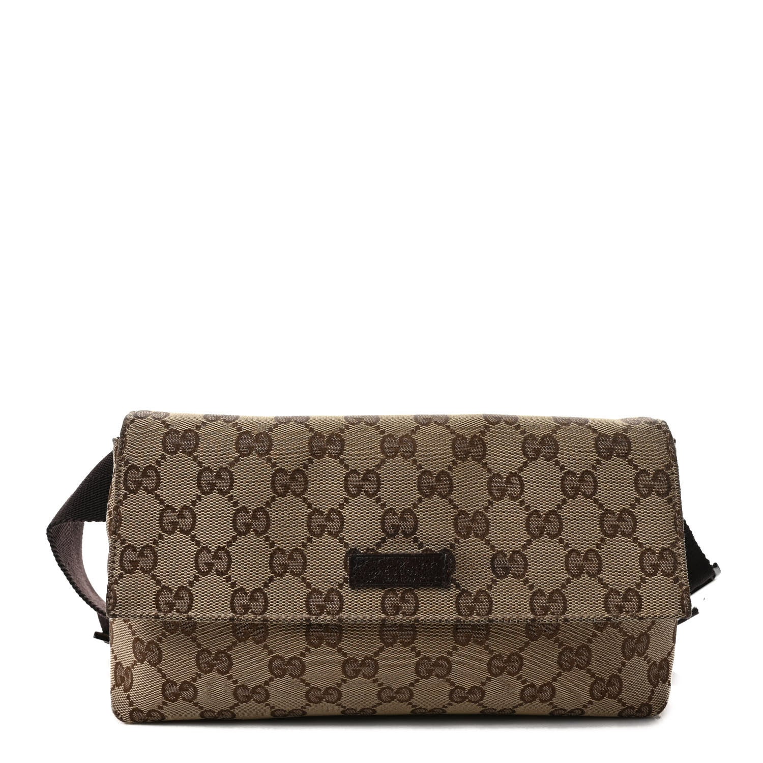 Gucci Monogram Belt Bag Dark Brown 1 of 9