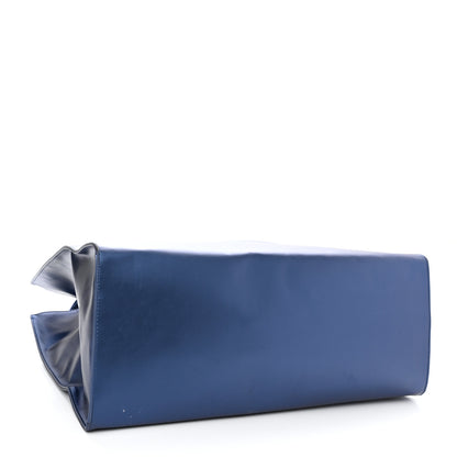 Telfar Metallic Vegan Leather Large Shopping Bag Cobalt 4 of 11