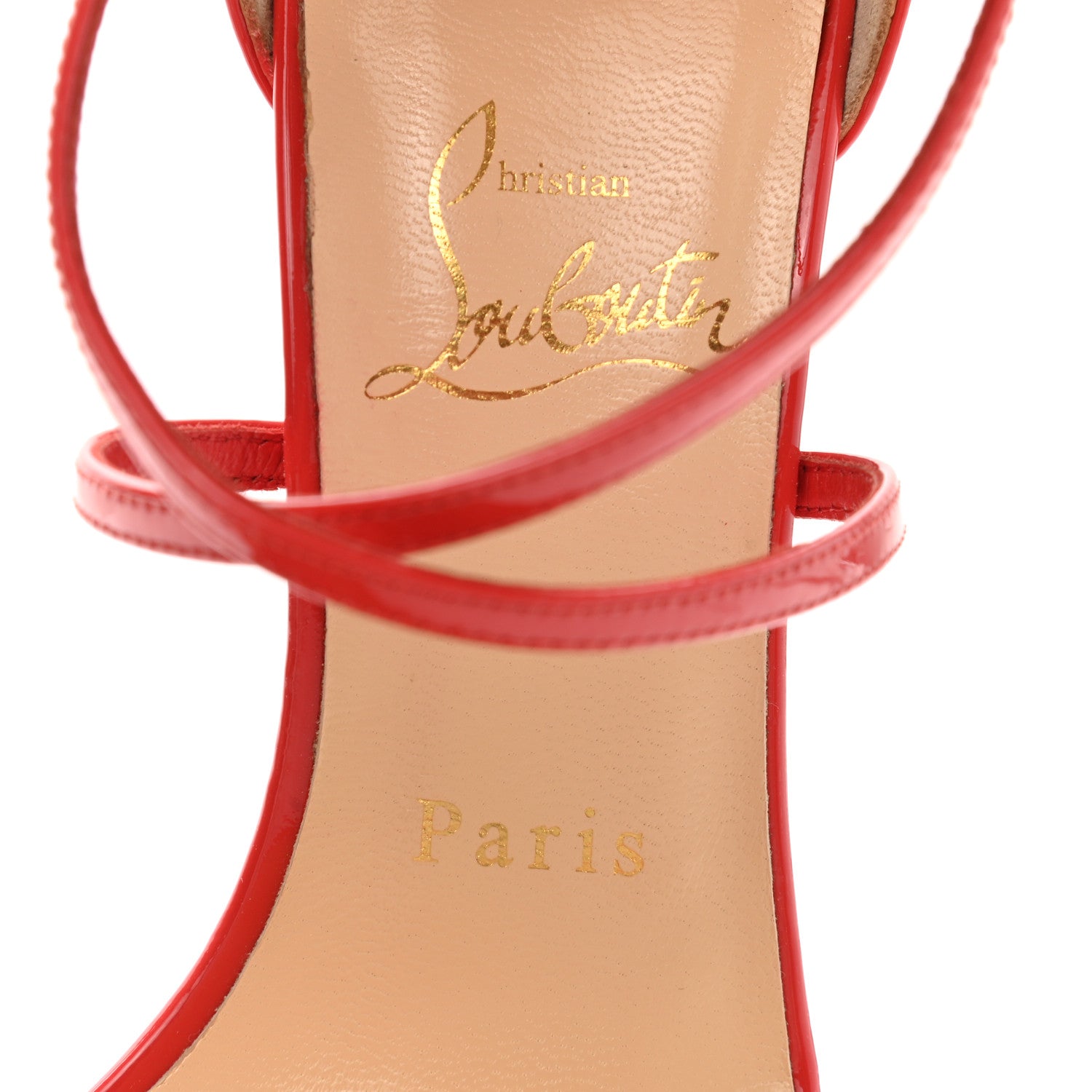 Christian Louboutin Patent Calfskin Choca 100 Sandals 36 Bisou 7 of 9