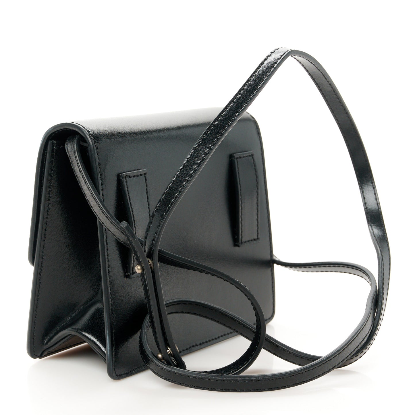 Calfskin Jitney 0.7 Crossbody Bag Black