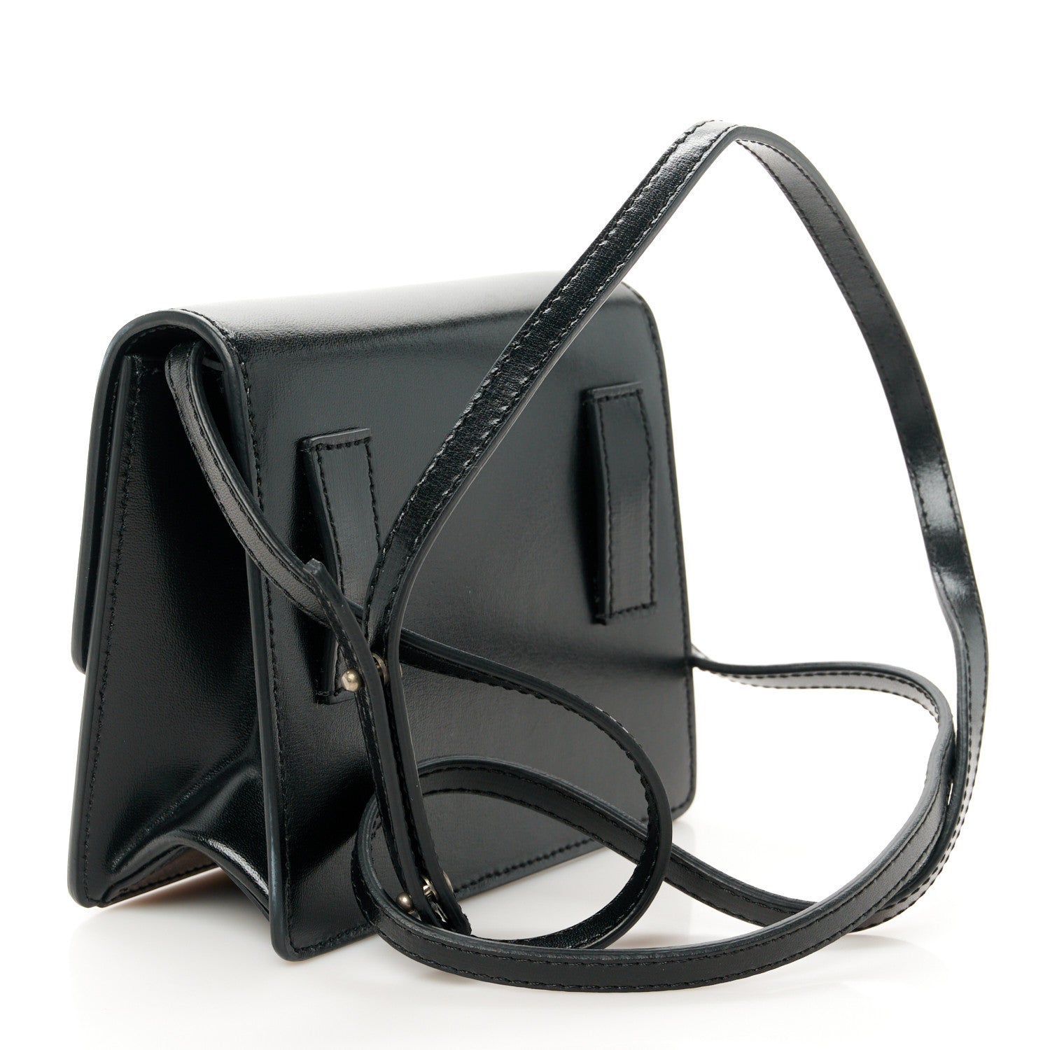 Off-White Calfskin Jitney 0.7 Crossbody Bag Black 3 of 12