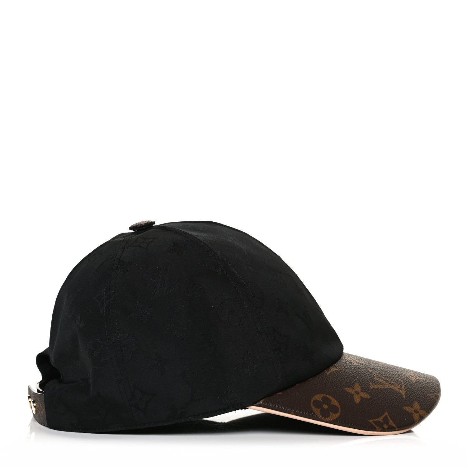 Louis Vuitton Polyester Silk Monogram LV Get Ready Cap M Black 4 of 7