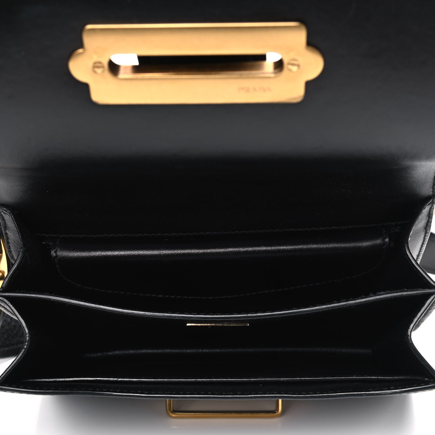 Prada City Calfskin Saffiano Cahier Bag Black 4 of 8