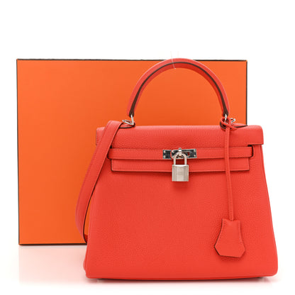Hermes Togo Kelly Retourne 25 Capucine 9 of 9