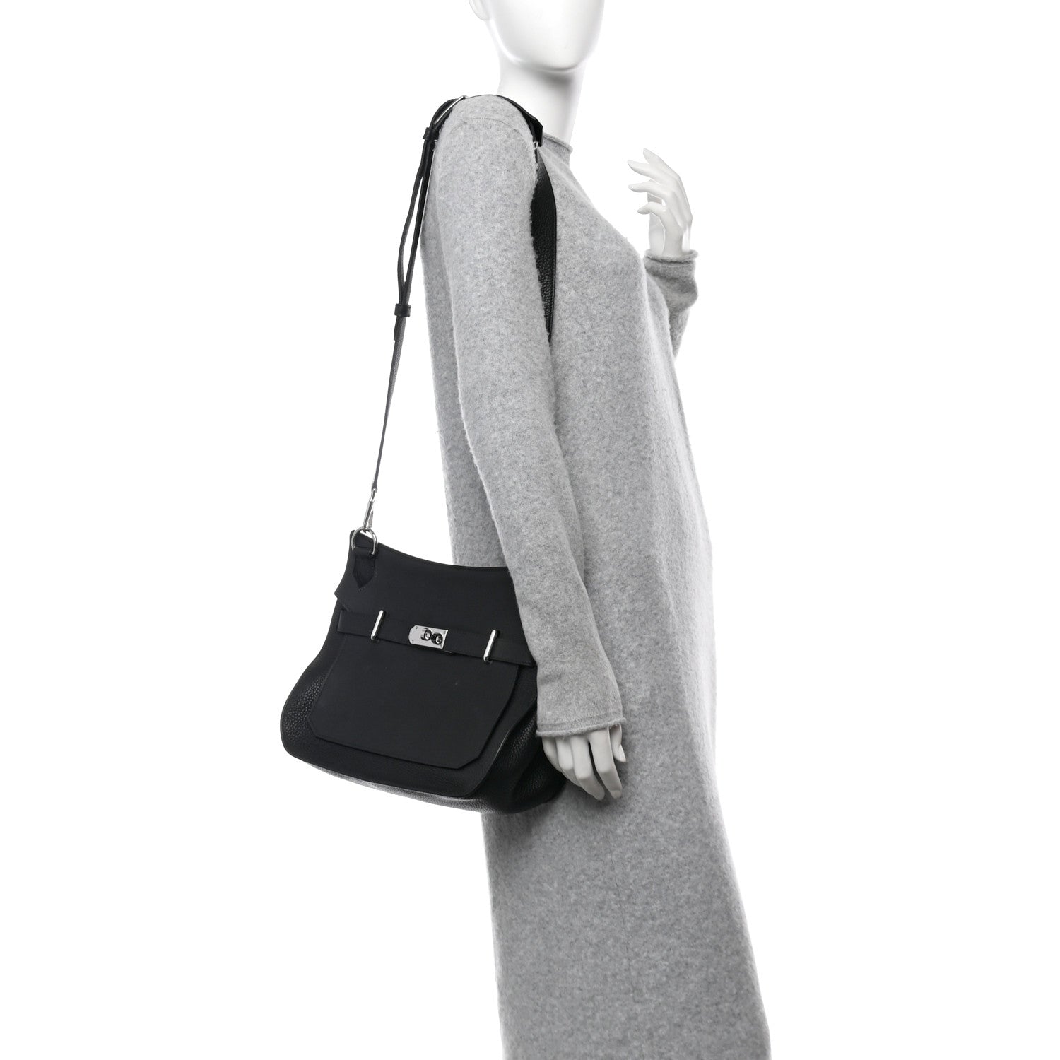 Hermes Taurillon Clemence Swift Jypsiere 31 Black 2 of 10