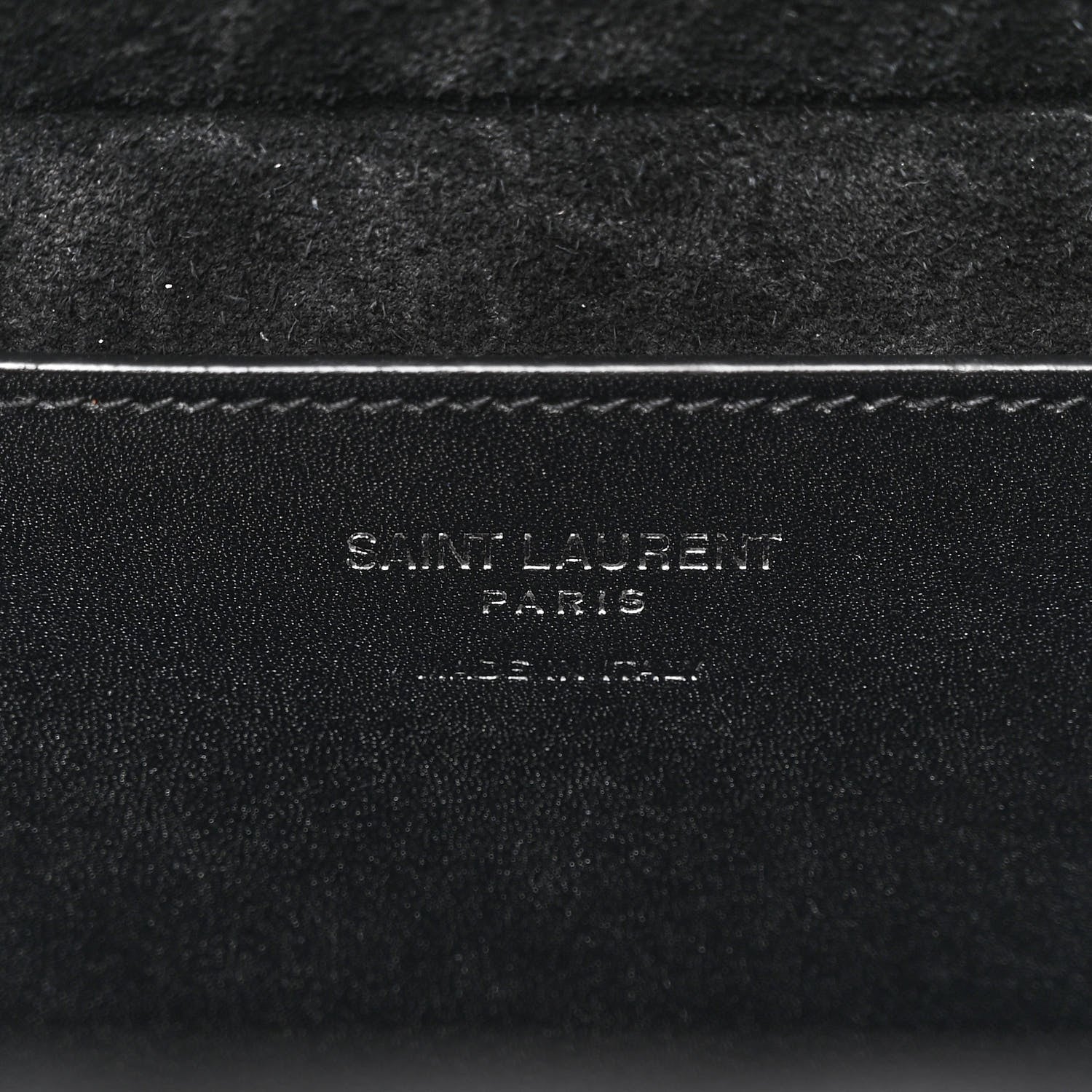 Saint Laurent Calfskin Monogram Take Away Box Black 6 of 9