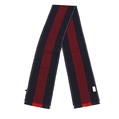 Gucci Wool Web Navas Scarf Blue Red 3 of 5