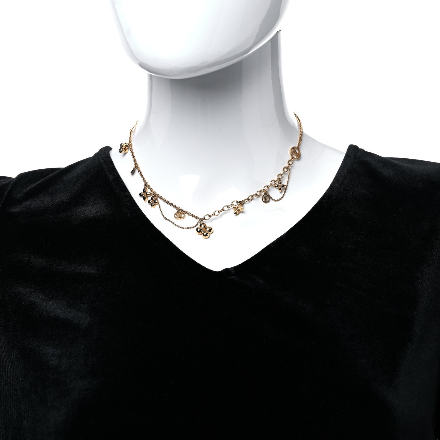 Metal Blooming Supple Necklace Gold