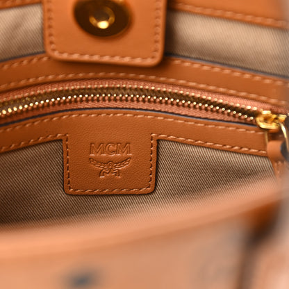 MCM Visetos Mini Aren Tote Cognac 6 of 7