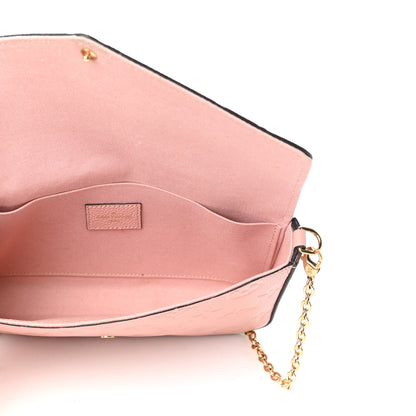 Louis Vuitton Empreinte Pochette Felicie Chain Wallet Rose Poudre 6 of 13