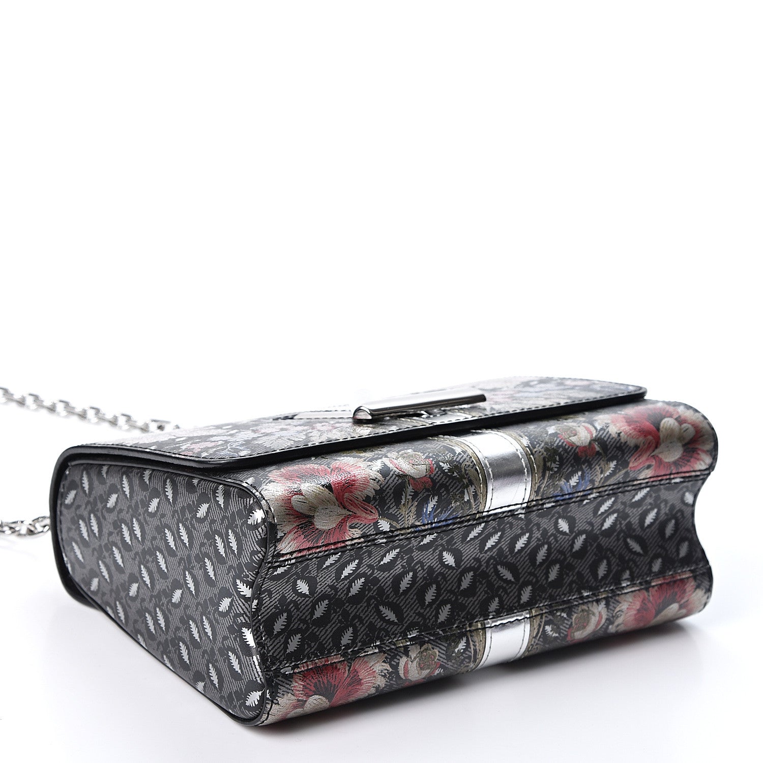 Louis Vuitton Calfskin Printed Twist Shoulder Bag MM Multicolor 3 of 9
