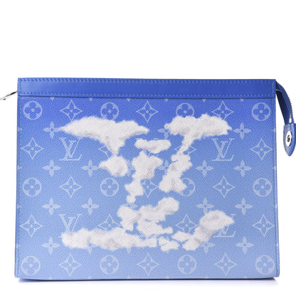 Louis Vuitton Monogram Clouds Pochette Voyage MM A4 Blue 1 of 7