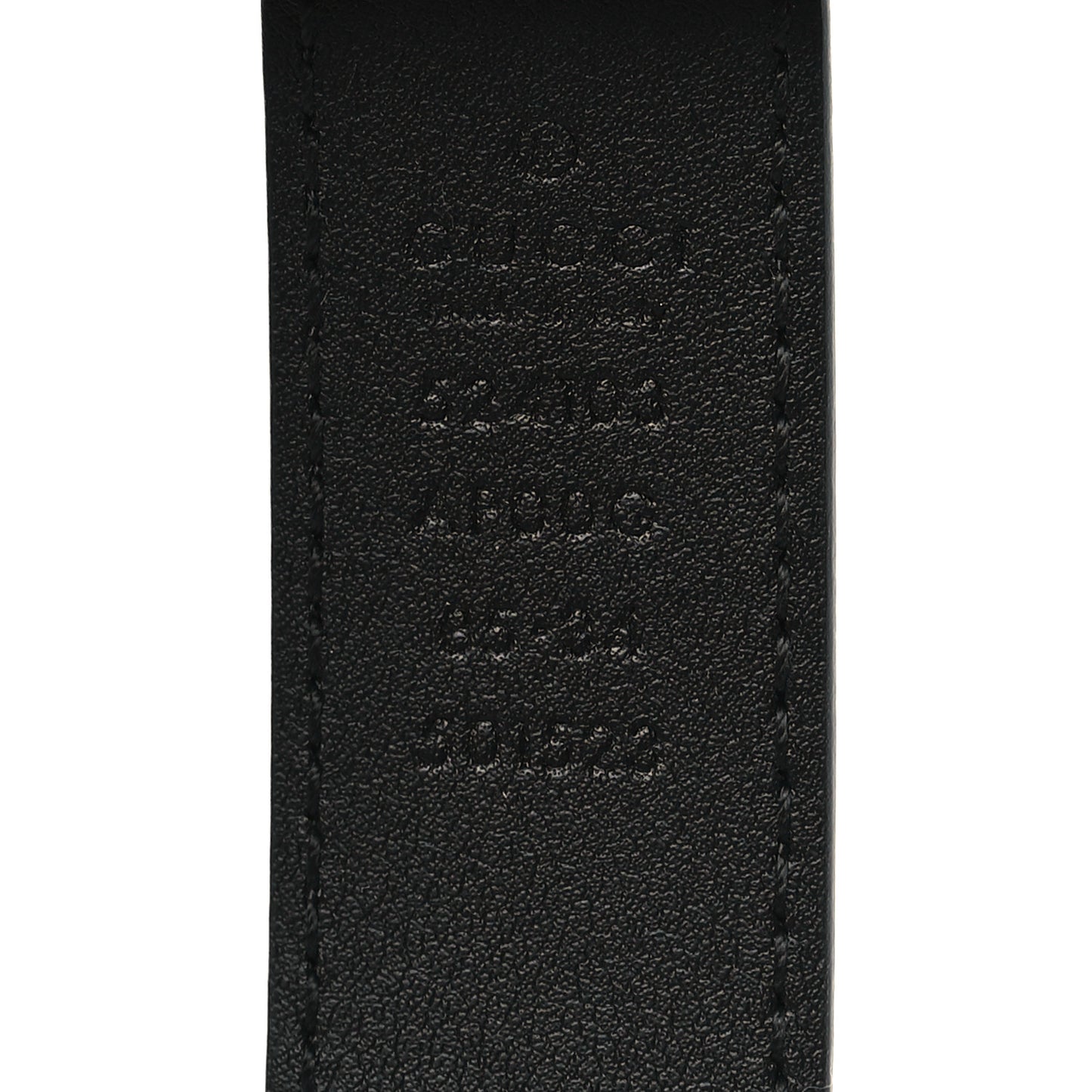 Moon Calfskin Torchon Double G 25mm Belt 85 34 Black