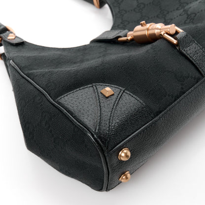 Gucci Monogram Calfskin Large Bardot Tote Black 9 of 12