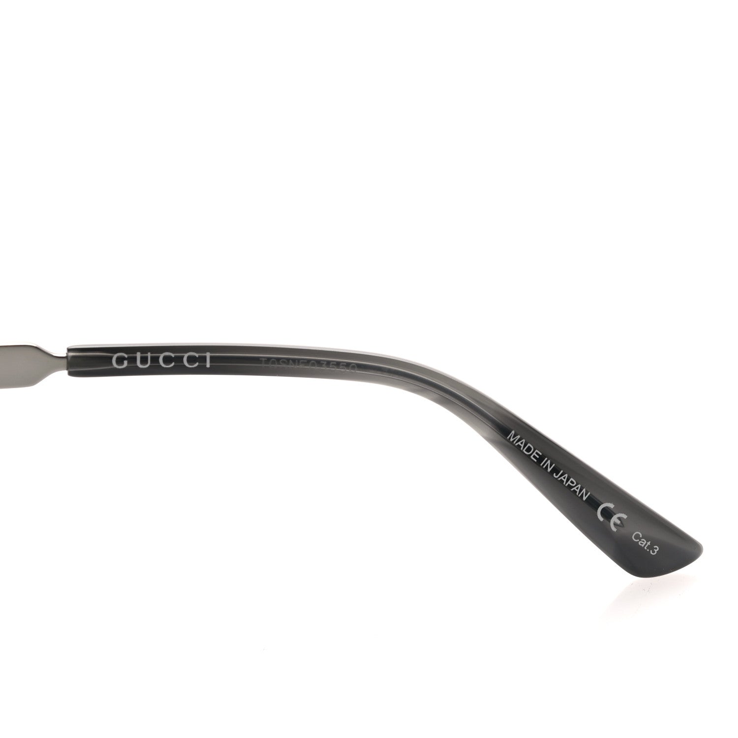Gucci Acetate Square Frame Web Sunglasses GG0078SK Black 5 of 8