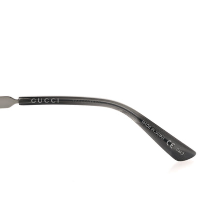 Gucci Acetate Square Frame Web Sunglasses GG0078SK Black 5 of 8