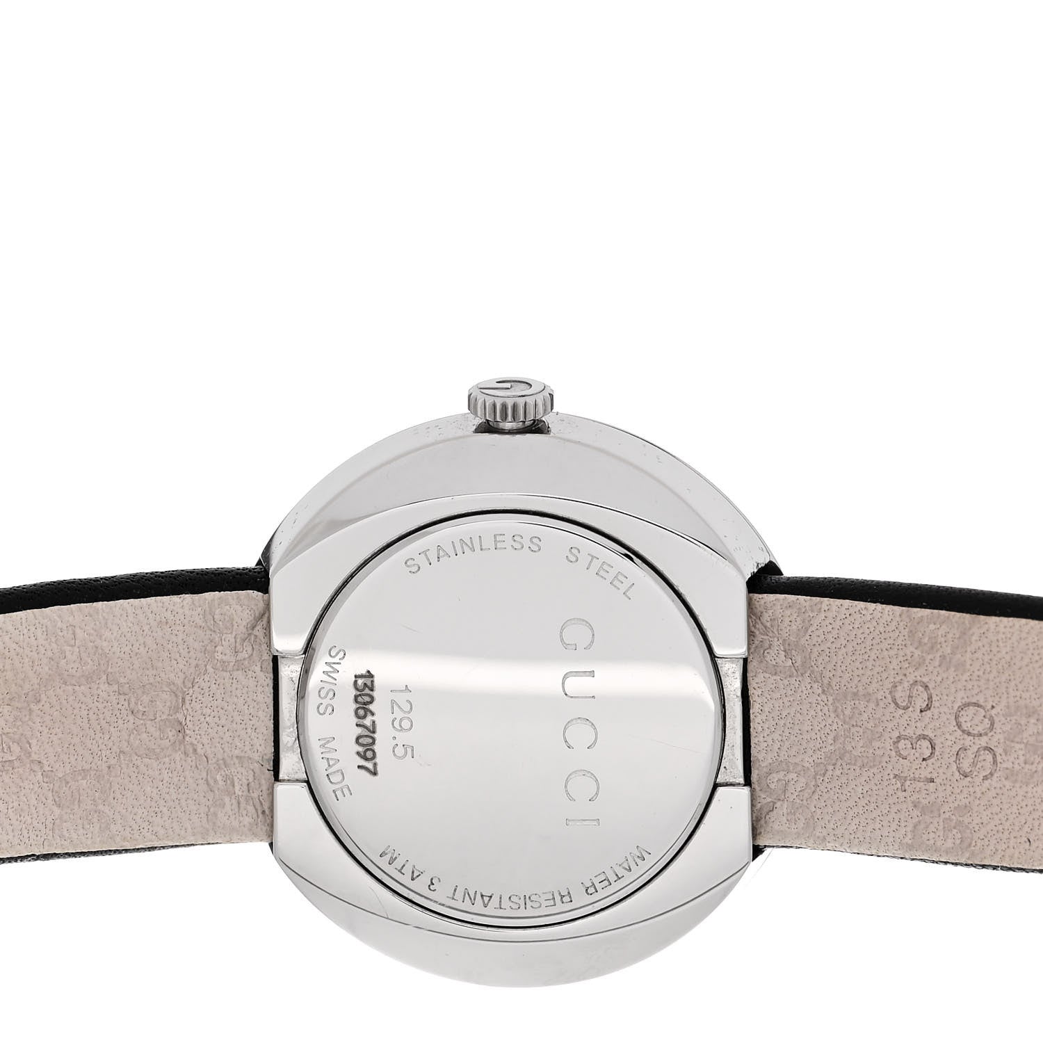 Gucci Stainless Steel Calfskin 27mm U-Play Quartz Watch Black 4 of 5