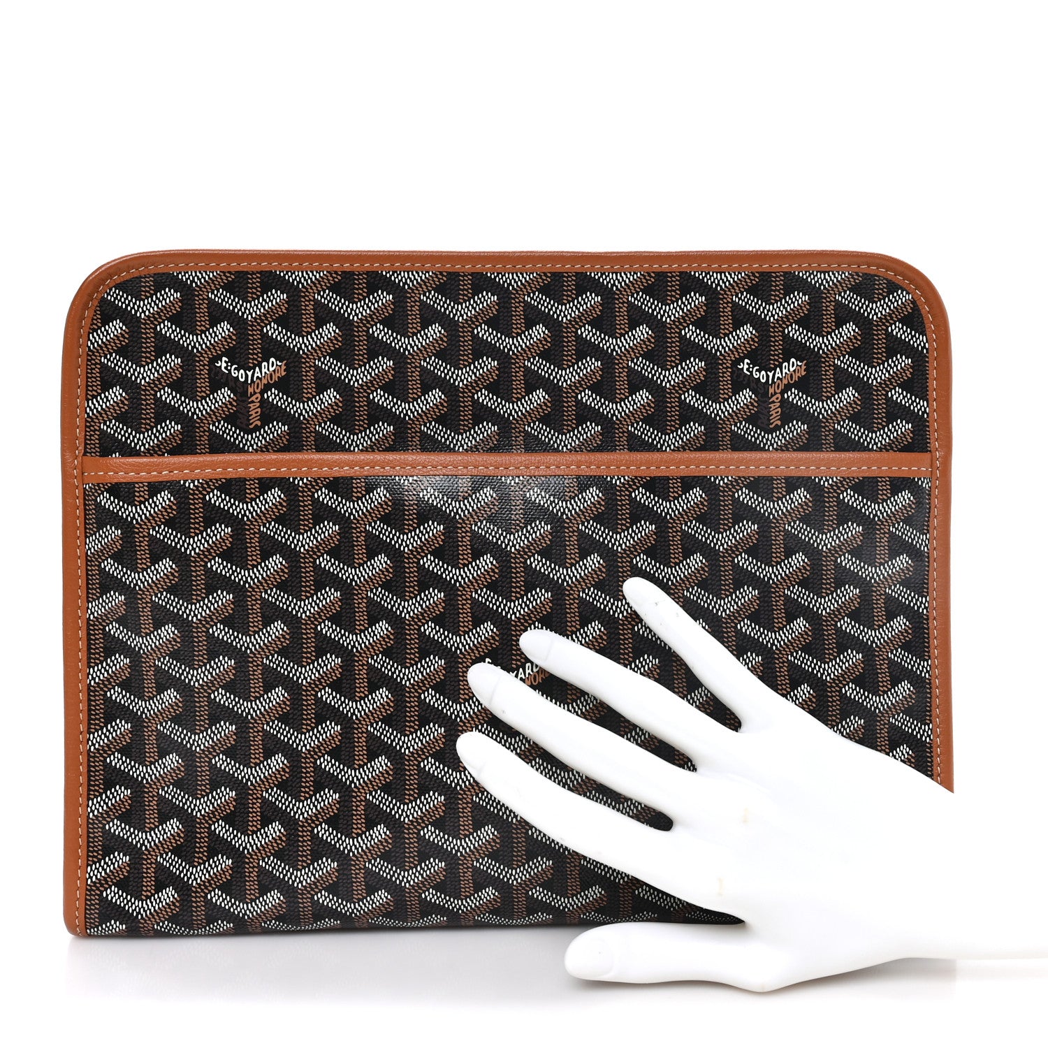 Goyard Goyardine Jouvence MM Toiletry Pouch Black Gold 2 of 8