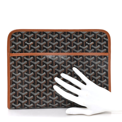 Goyard Goyardine Jouvence MM Toiletry Pouch Black Gold 2 of 8