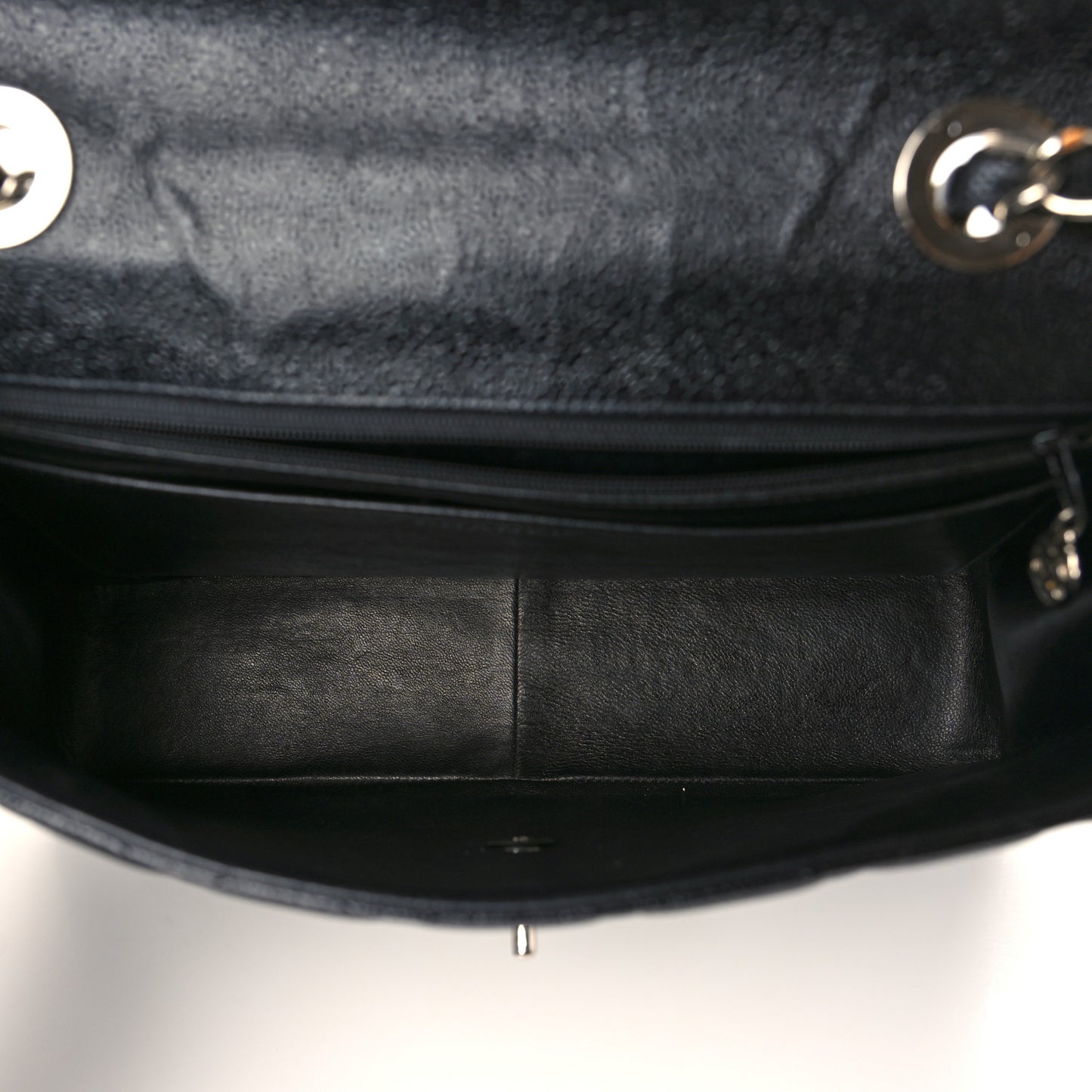 Caviar Quilted Jumbo Single Flap Black