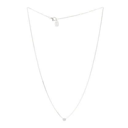 Cartier 18K White Gold Diamond D'Amour Pendant Necklace 3 of 5