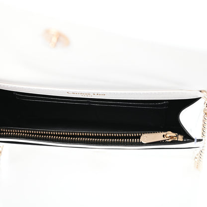 Christian Dior Patent Toile de Jouy Diorama Wallet On Chain Pouch White 5 of 8