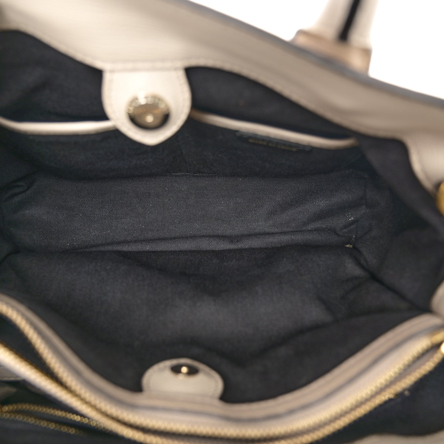 Burberry Derby Calfskin House Check Medium Banner Tote Limestone 5 of 18