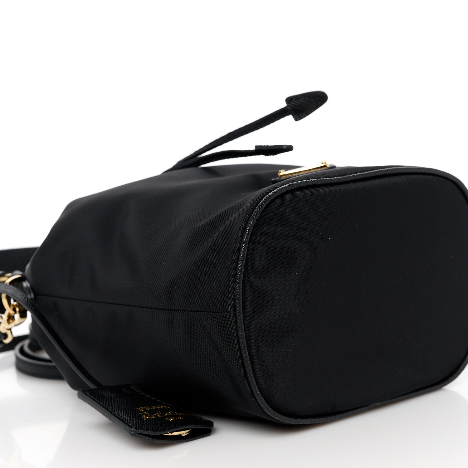 Prada Re-Nylon Saffiano Mini Re-Edition 1978 Bucket Bag Black 9 of 11