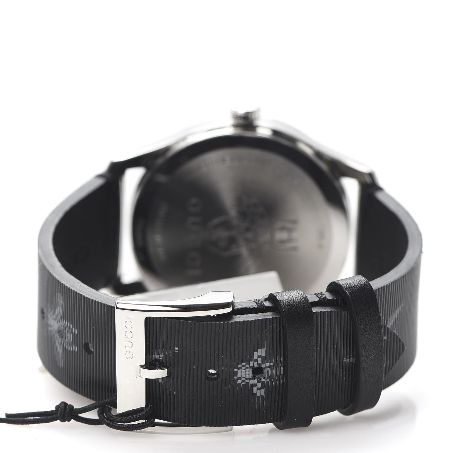 Stainless Steel Calfskin 38mm G-Timeless Bee Star Hologram Quartz Watch Black