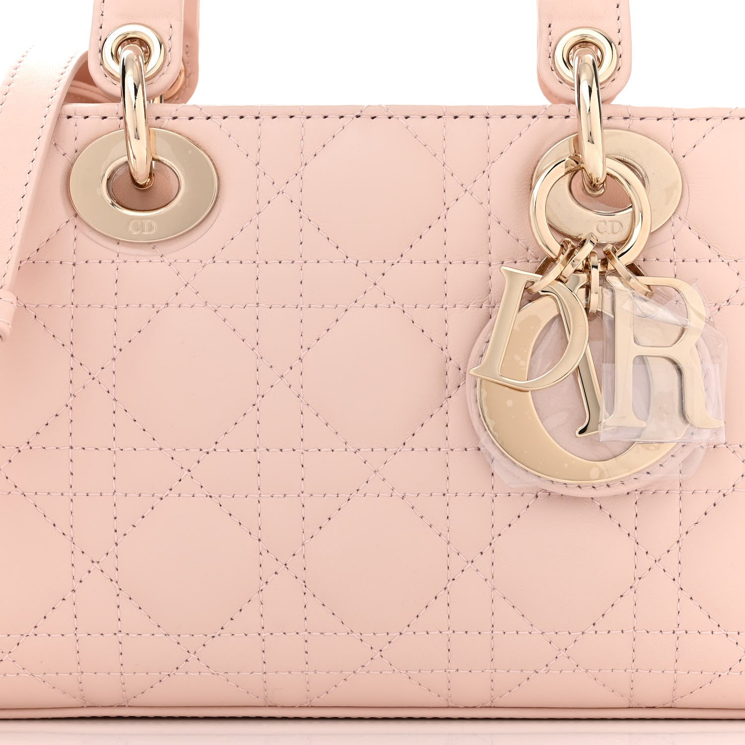 Christian Dior Lambskin Cannage Medium Lady D-Joy Light Pink 8 of 13