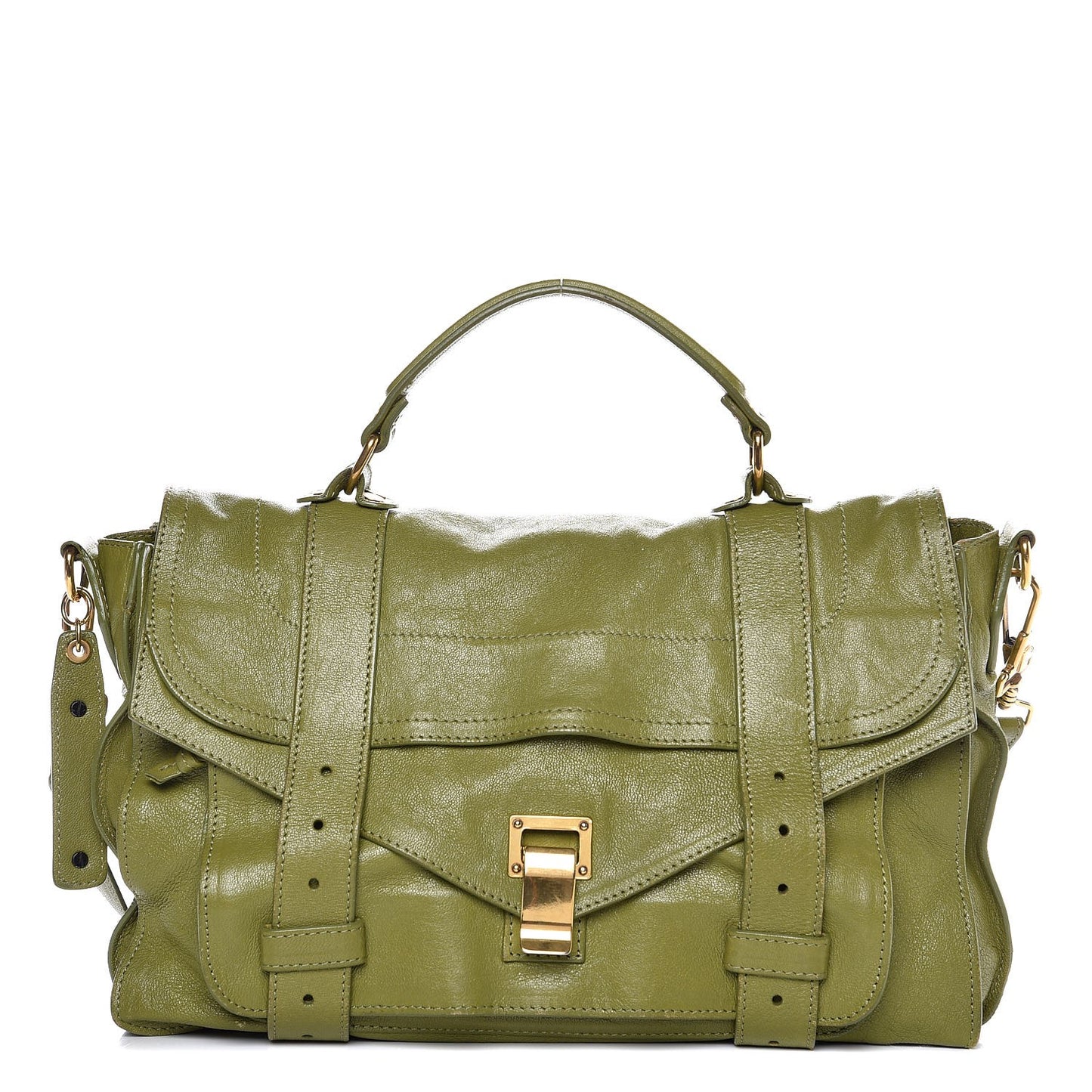 Lambskin Medium PS1 Satchel Olive