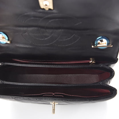 Chanel Lambskin Quilted Small Trendy CC Dual Handle Flap Bag Black 5 of 12