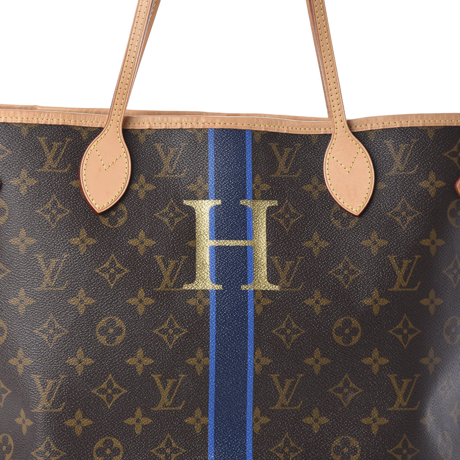 Louis Vuitton Monogram My LV Heritage Neverfull MM Blue Marine Blue Clair 7 of 9