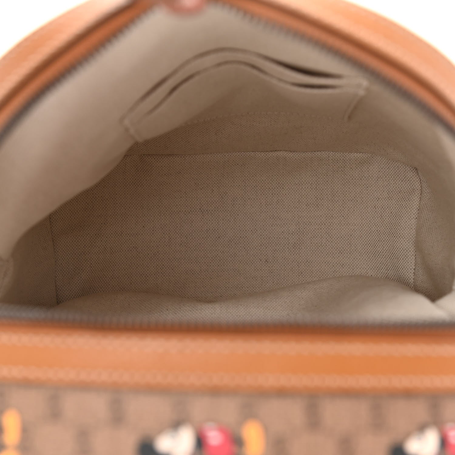 Gucci X DISNEY Mini Vintage GG Supreme Monogram Mickey Mouse Small Dome Backpack Beige Vintage Sun Oil 5 of 8