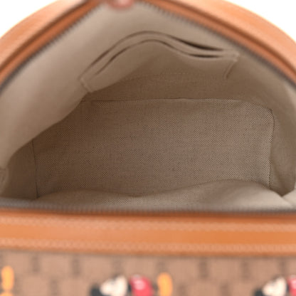 Gucci X DISNEY Mini Vintage GG Supreme Monogram Mickey Mouse Small Dome Backpack Beige Vintage Sun Oil 5 of 8