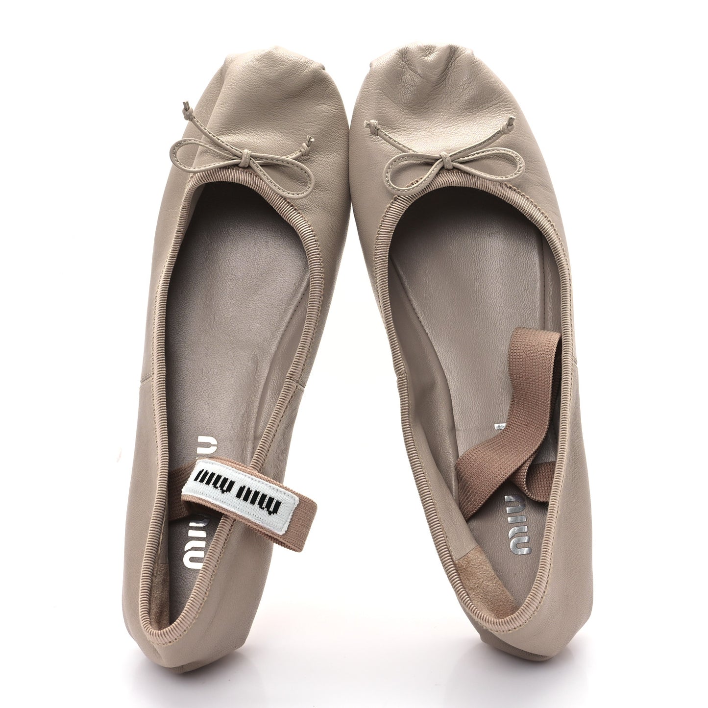 Goatskin Ballerina Flats 37.5 Water Lily