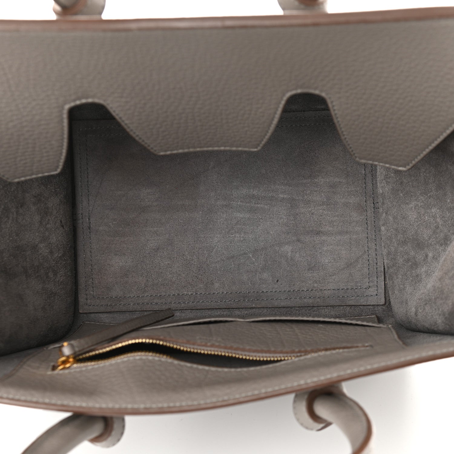 Celine Crisped Calfskin Mini Tie Knot Tote Medium Grey 5 of 14