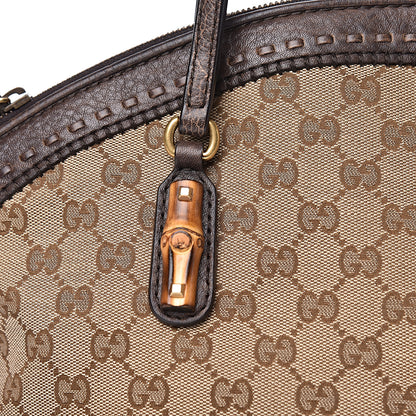 Gucci Monogram Laidback Crafty Dome Satchel Dark Brown 6 of 10