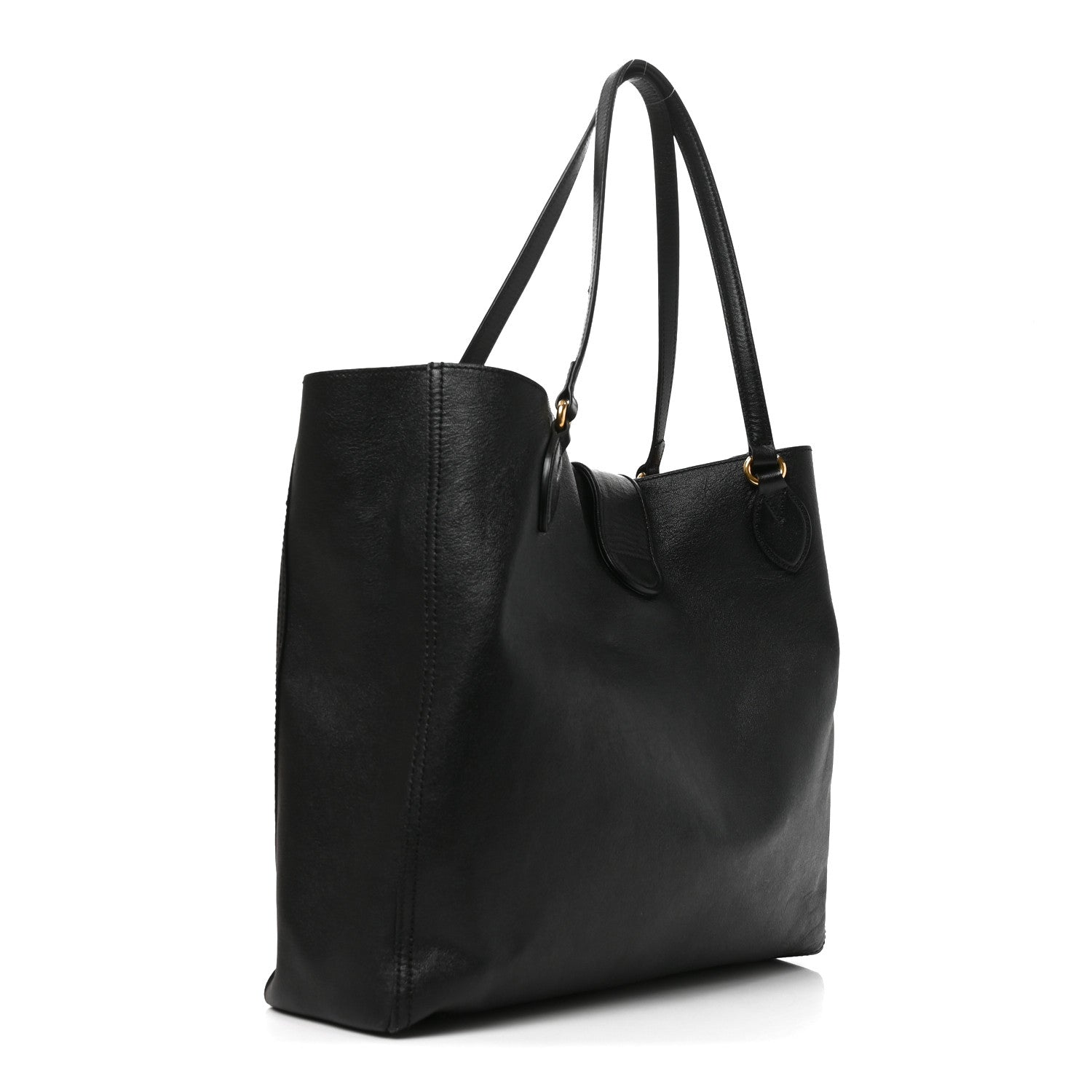 Gucci New Sakai Calfskin Lux Medium Dahlia Tote Black 4 of 13