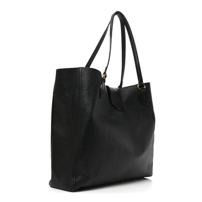 Gucci New Sakai Calfskin Lux Medium Dahlia Tote Black 4 of 13