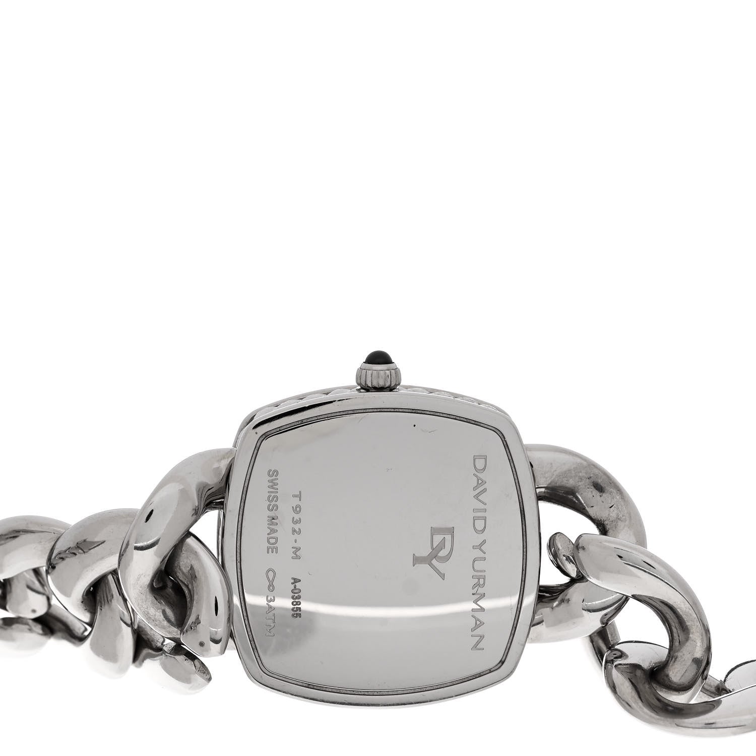 David Yurman Stainless Steel Diamond Bezel 27mm Albion Quartz Watch Black 4 of 4
