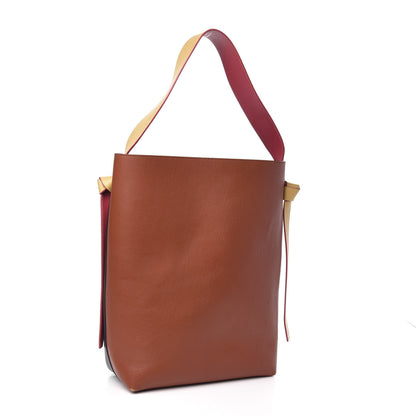 Celine Shiny Smooth Calfskin Small Twisted Cabas Black Light Copper 4 of 12